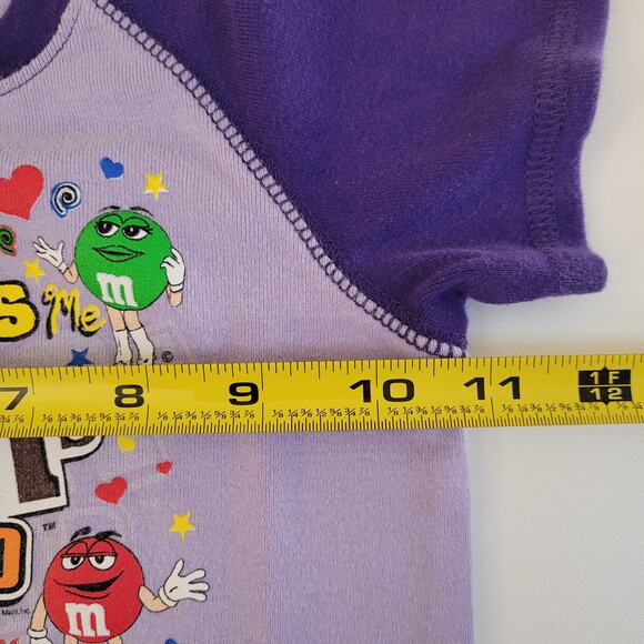 M&M's World Las Vegas Purple One Piece – Size 24 Months – Souvenir Snap Bodysuit - Picture 6 of 7